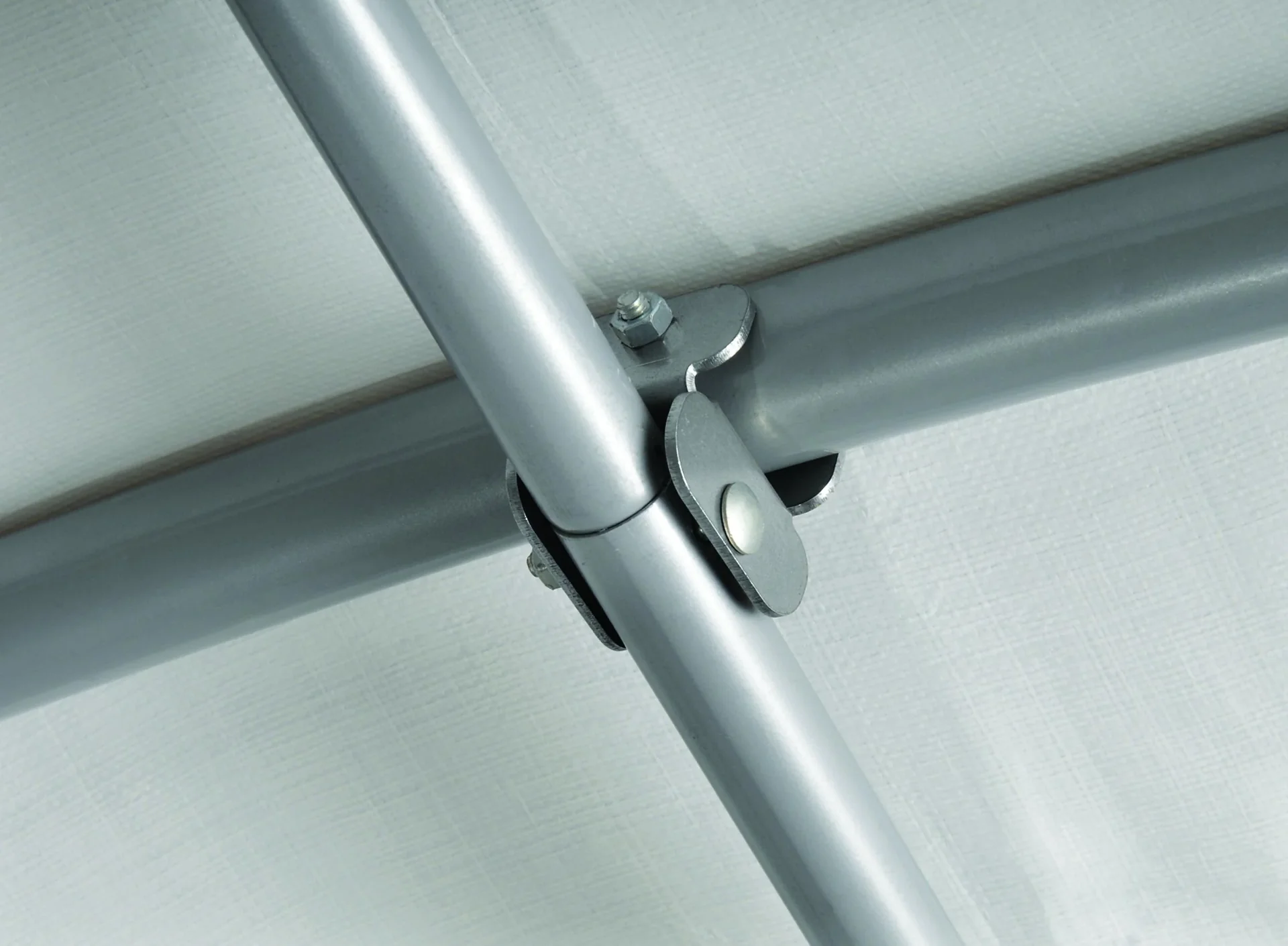 Foliengerätehaus 5,76 m² grau, 240 x 240 cm - 7