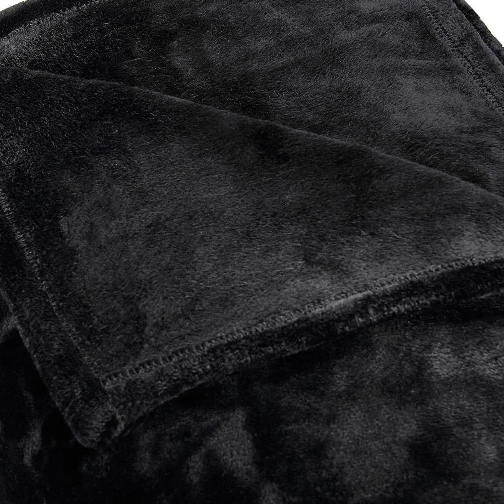 Premium-Decke 200x150cm - schwarz - 0
