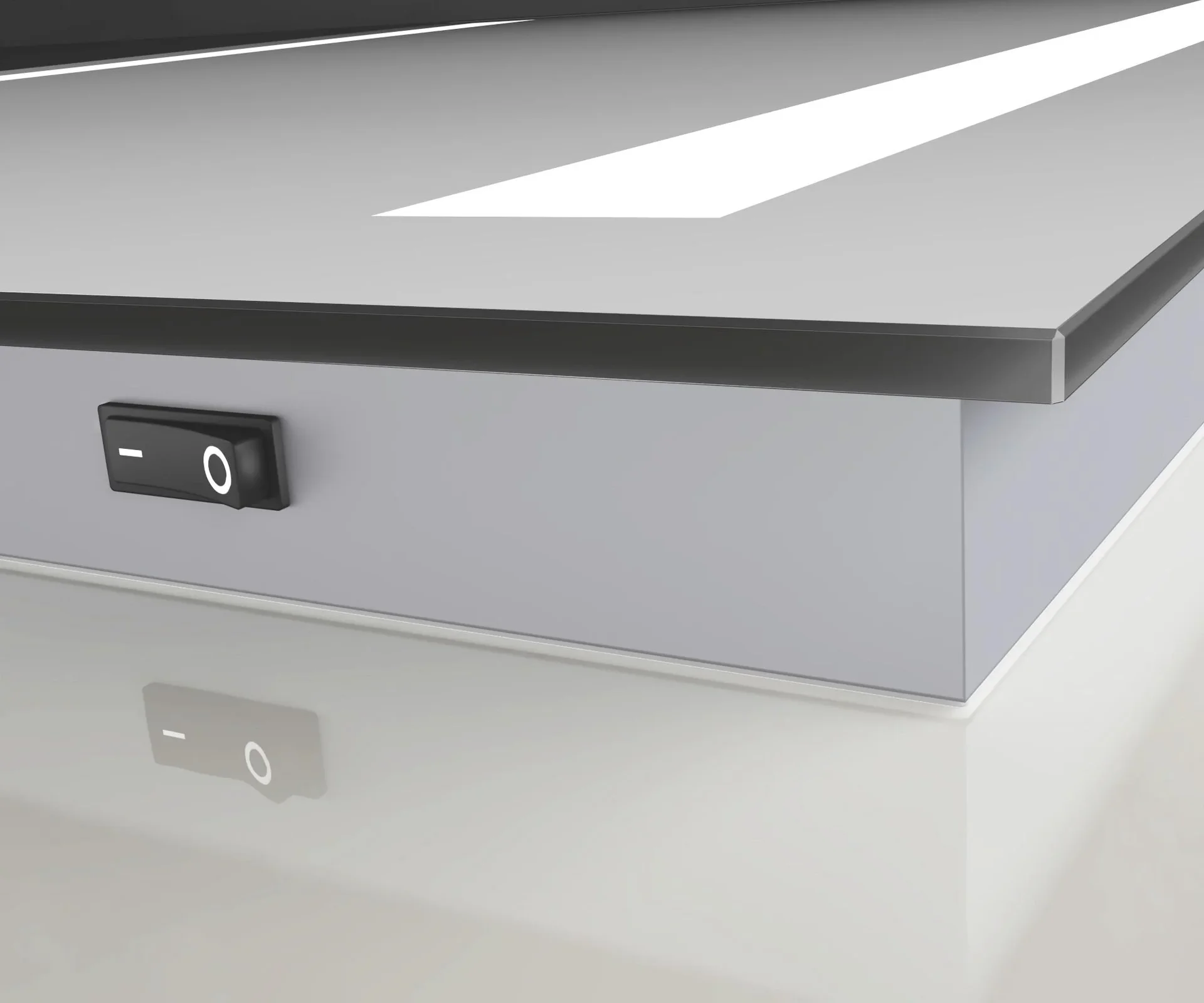 Badezimmerspiegel mit Beleuchtung, "Light" - 160 x 70 cm - mit hinterleuchteten Lichtausschnitten - 4