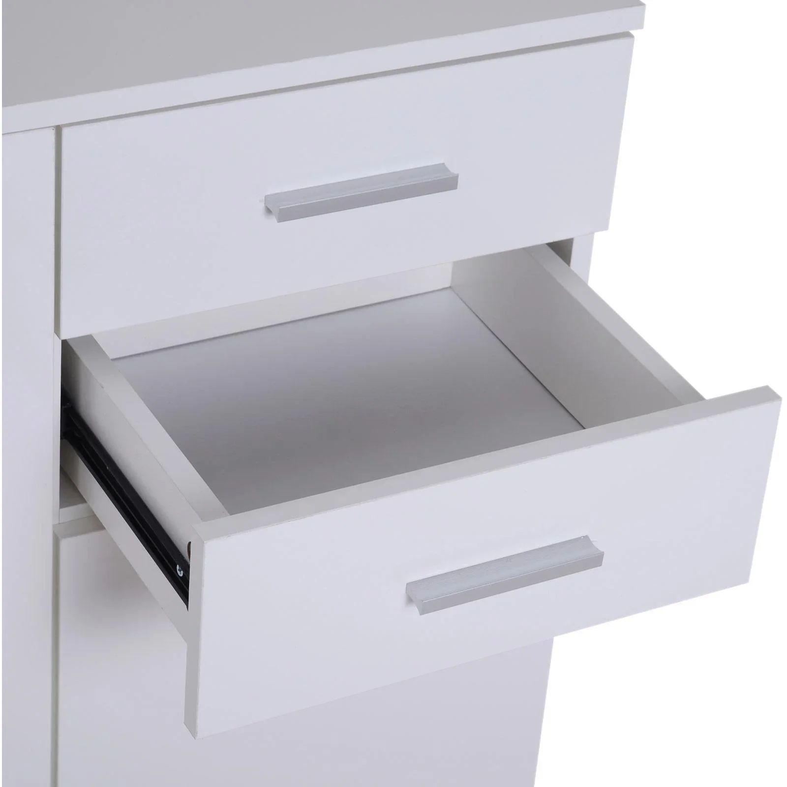 Kommode Standschrank Sideboard Schubladenkommode Beistellschrank verstellbar Fach mit 2 Schubladen 106 x 35 x 76 cm - 5