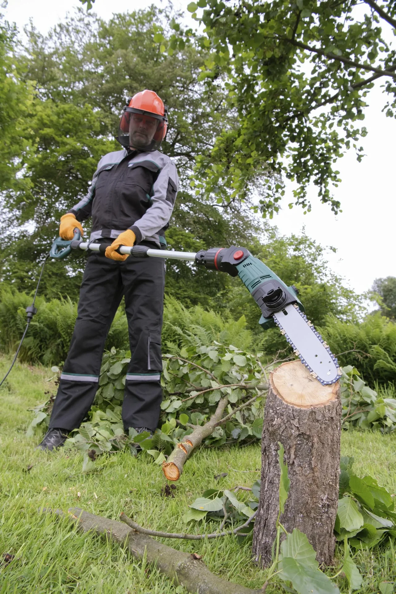 3D Baum- und Heckenpflege Set mit Teleskop - Multihandgriff - 4