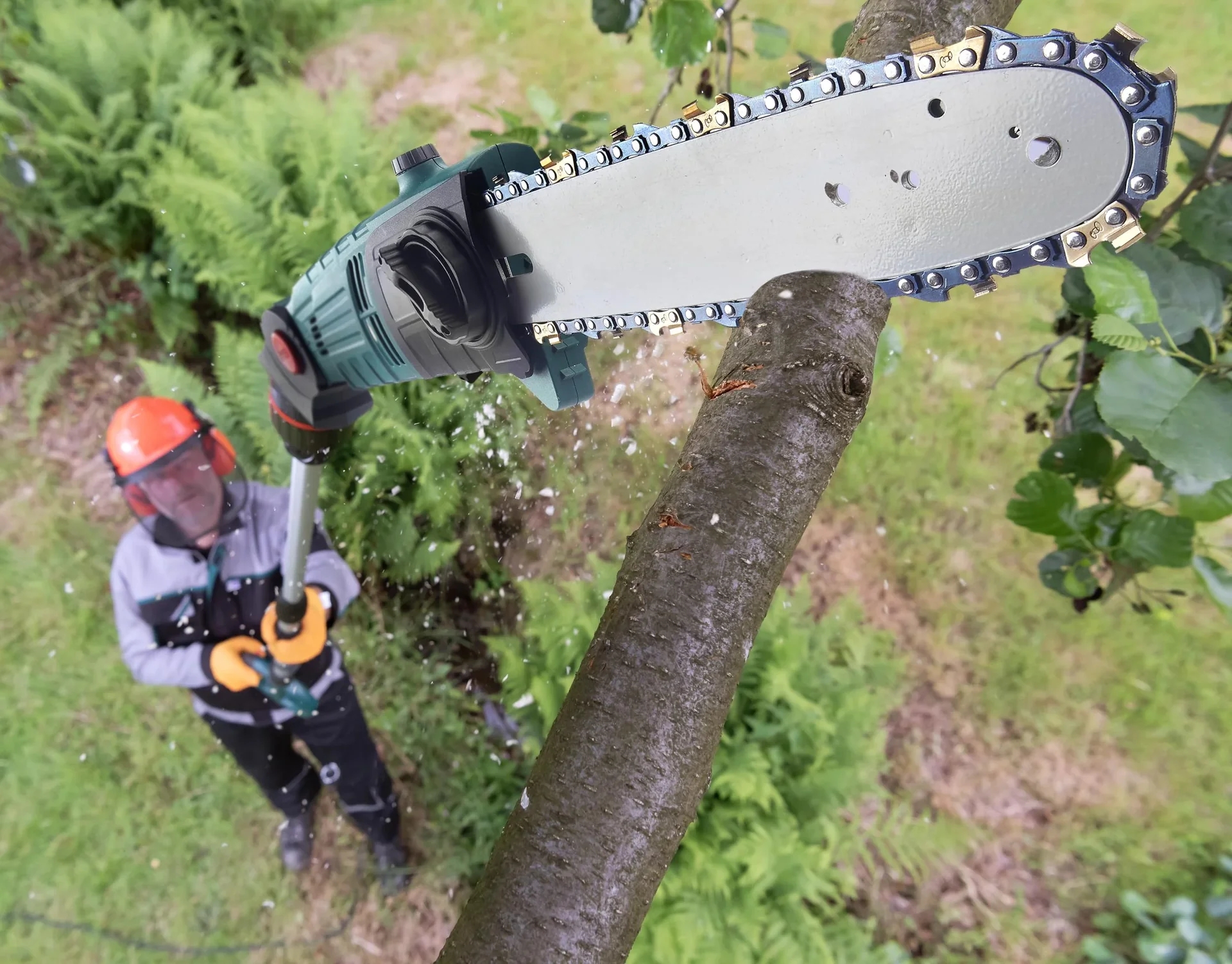 3D Baum- und Heckenpflege Set mit Teleskop - Multihandgriff - 8