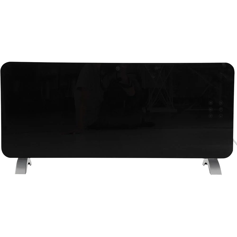 Heizgerät Heizkörper Stand- oder Wandgerät Timer mit Fernbedienung 1000/2000W Schwarz - 1