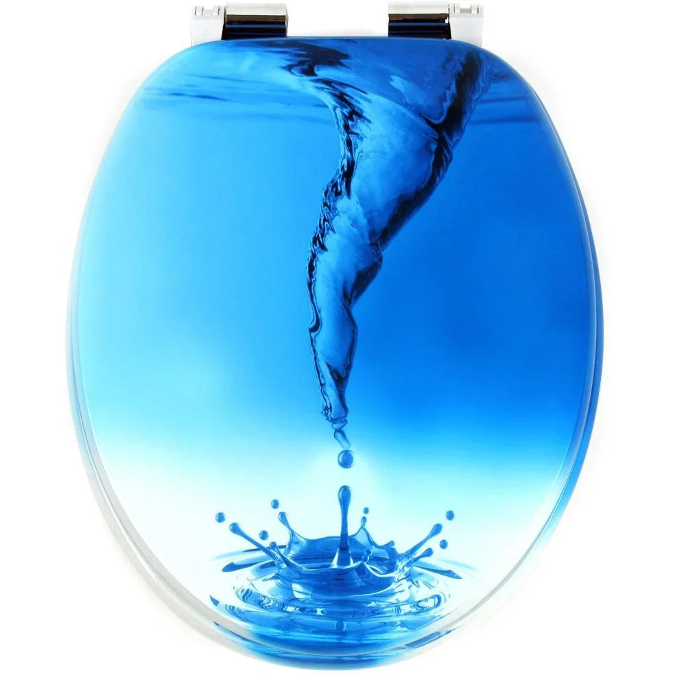 WC-Sitz Water Snake - Soft-Close-Edelstahlscharniere - 1