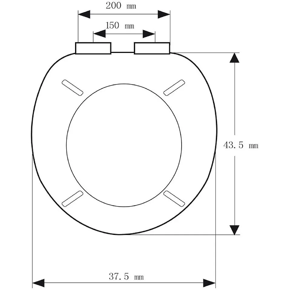 WC-Sitz Water Snake - Soft-Close-Edelstahlscharniere - 4