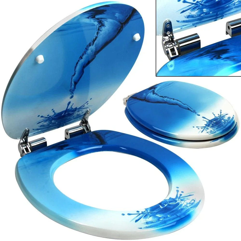 WC-Sitz Water Snake - Soft-Close-Edelstahlscharniere - 6