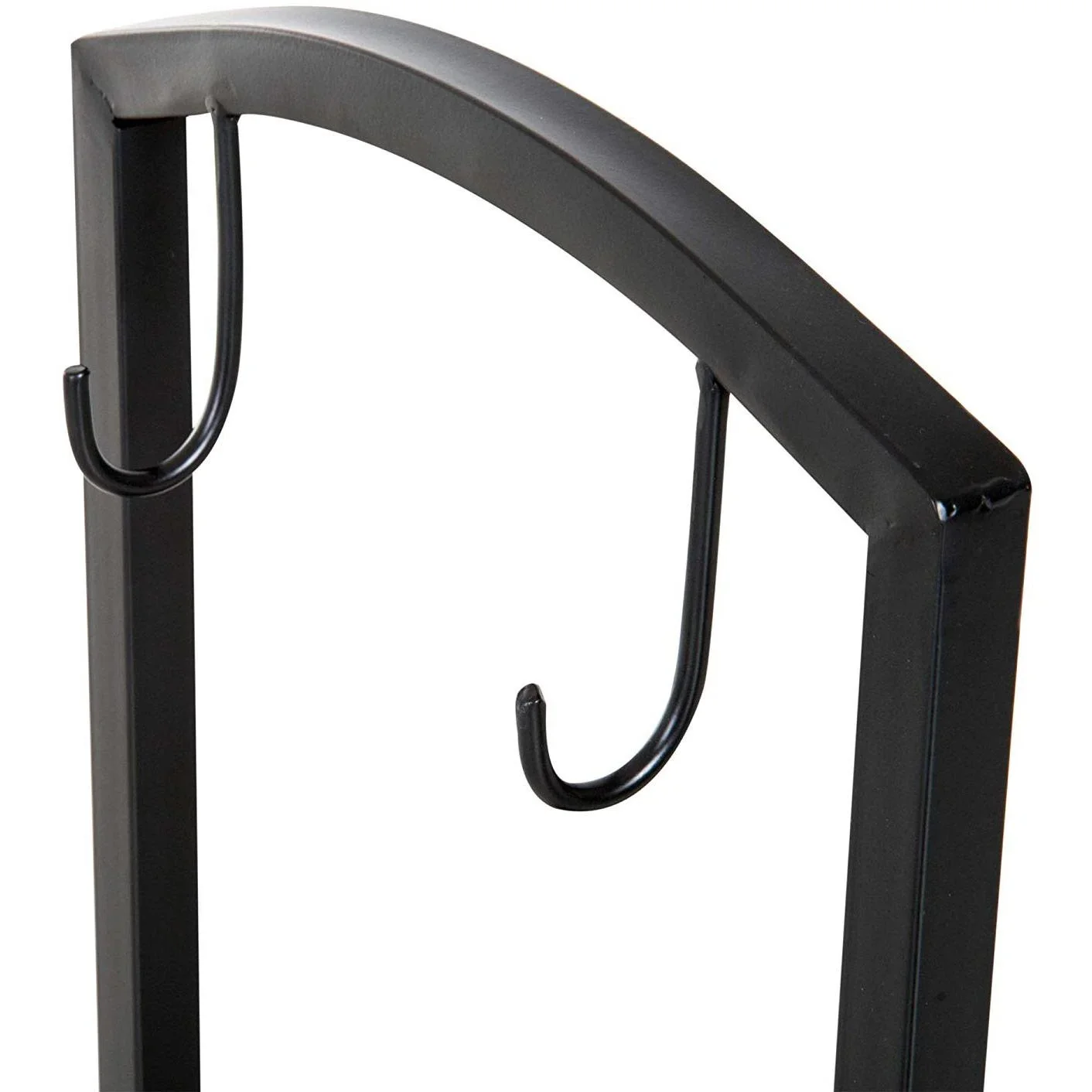 Kaminholzständer Brennholzregal mit Kaminbesteck Schwarz - 0