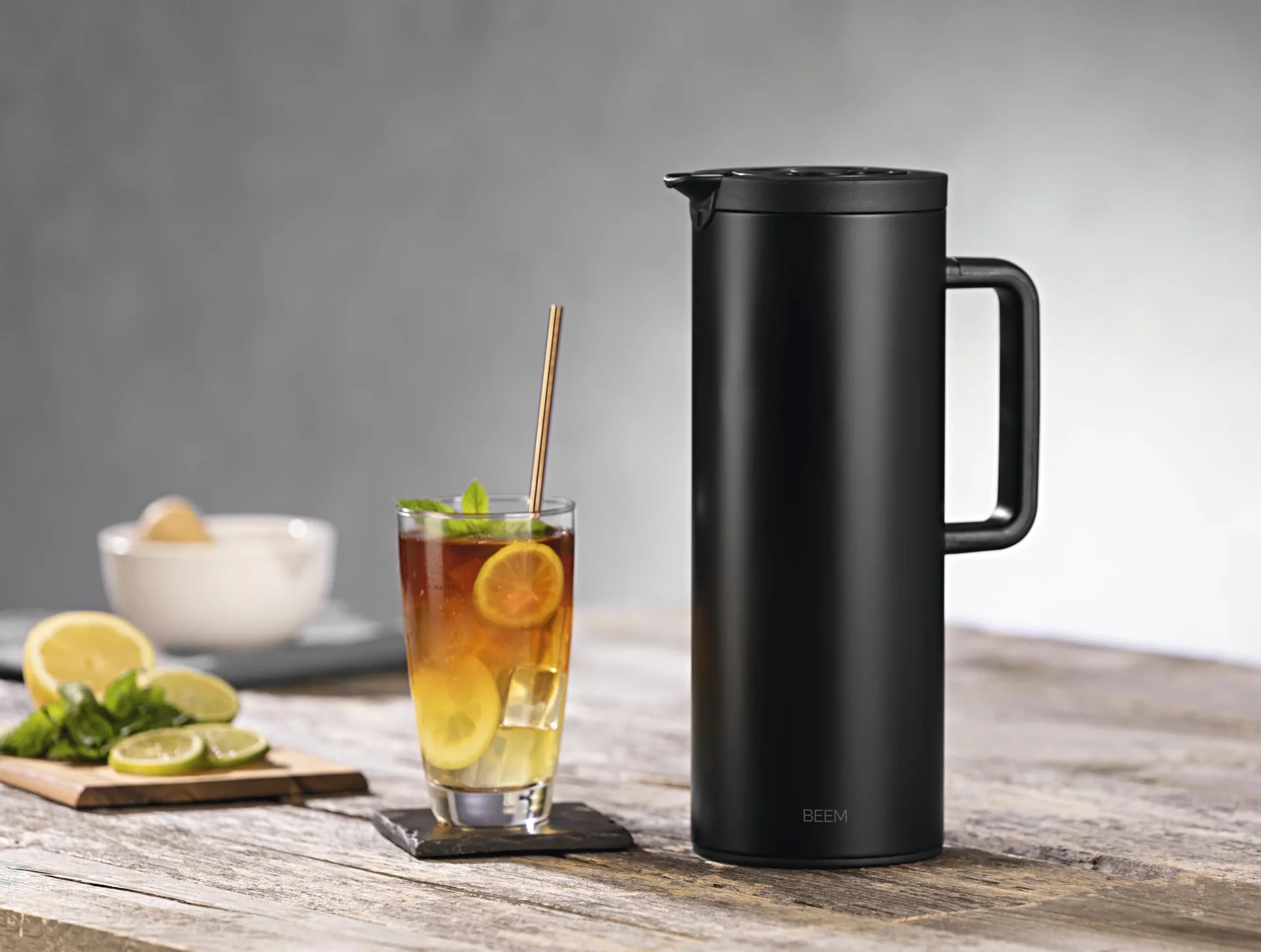 Isolierkanne schwarz matt, 1 Liter - 0