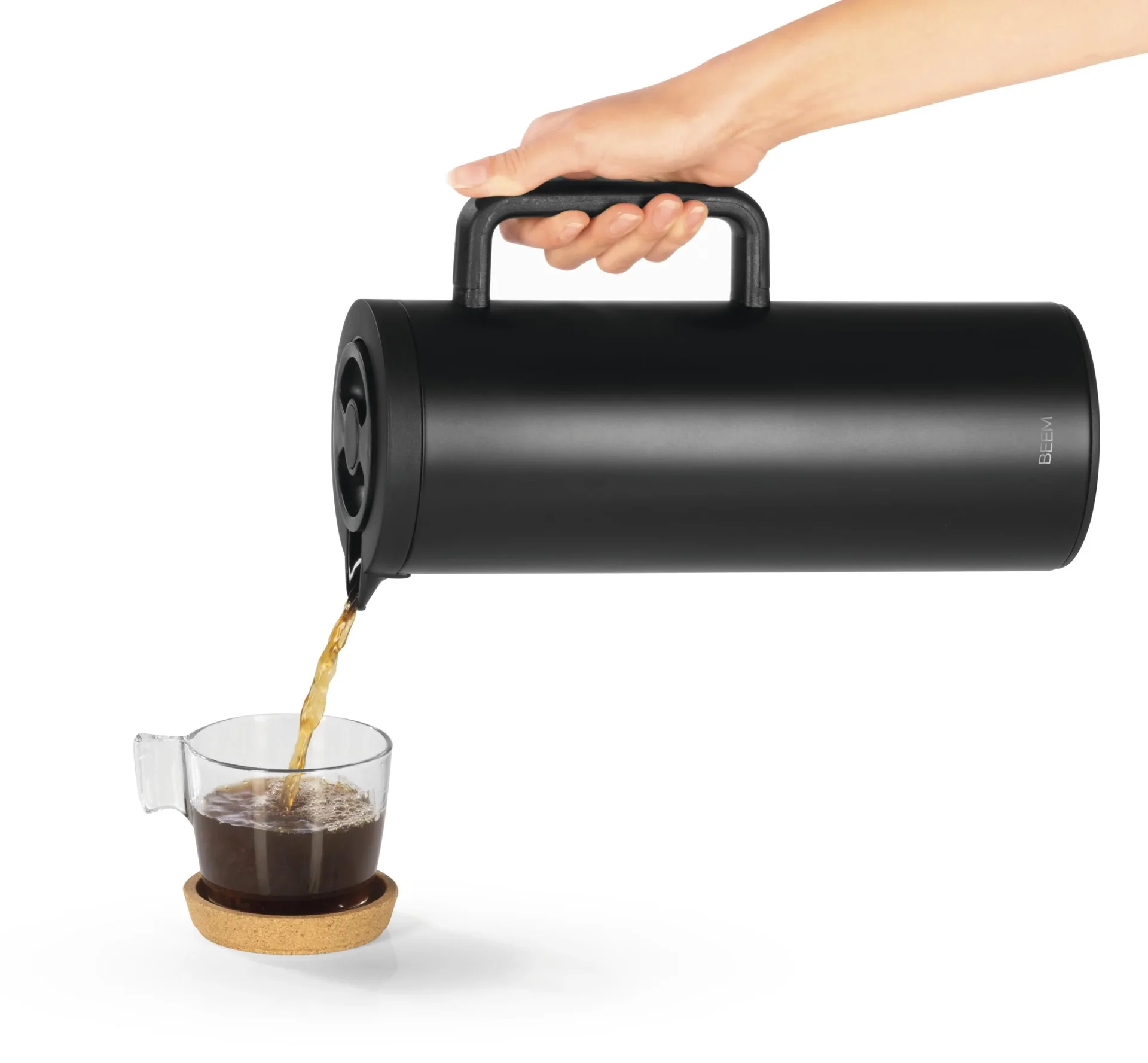 Isolierkanne schwarz matt, 1 Liter - 6