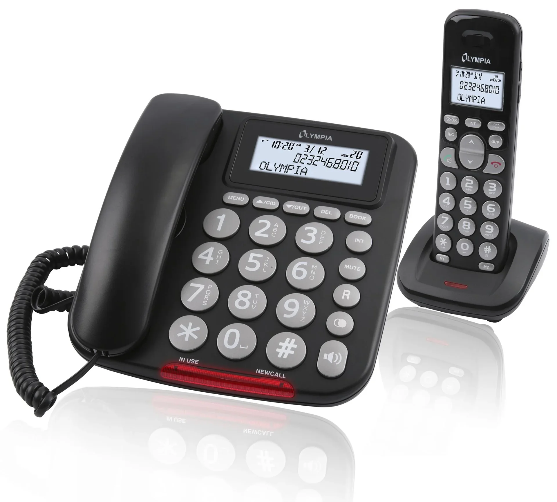 Großtasten Telefon mit DECT Großtasten Mobilteil - 1