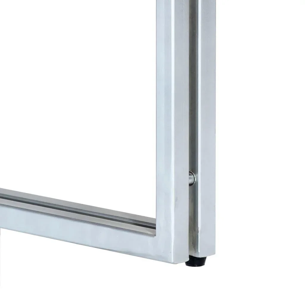 Couchtisch 60x60x35 cm aus massivem recyceltem Holz - 4