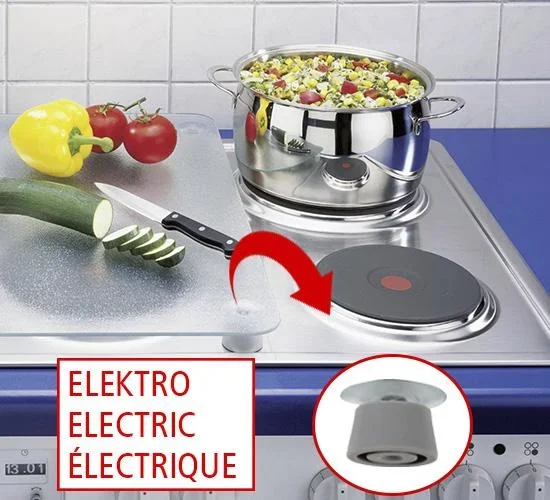 3 in 1 Herd-Abdeckplatten, Schneidbretter, Arbeitsplatten, Glas, Lavendel Bouquet-Design, je 52 x 30 cm, 2er-Set - 6