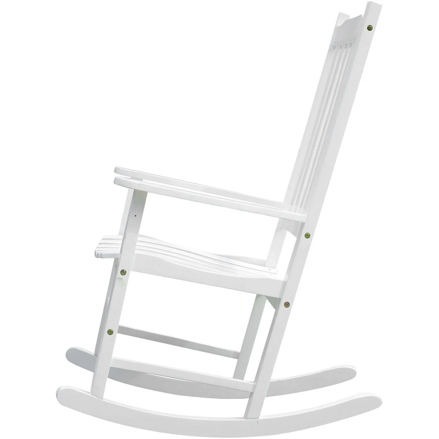Schaukelsessel Gartenmöbel Relaxstuhl Schwingsessel Akazienholz ergonomisch weiß - 6