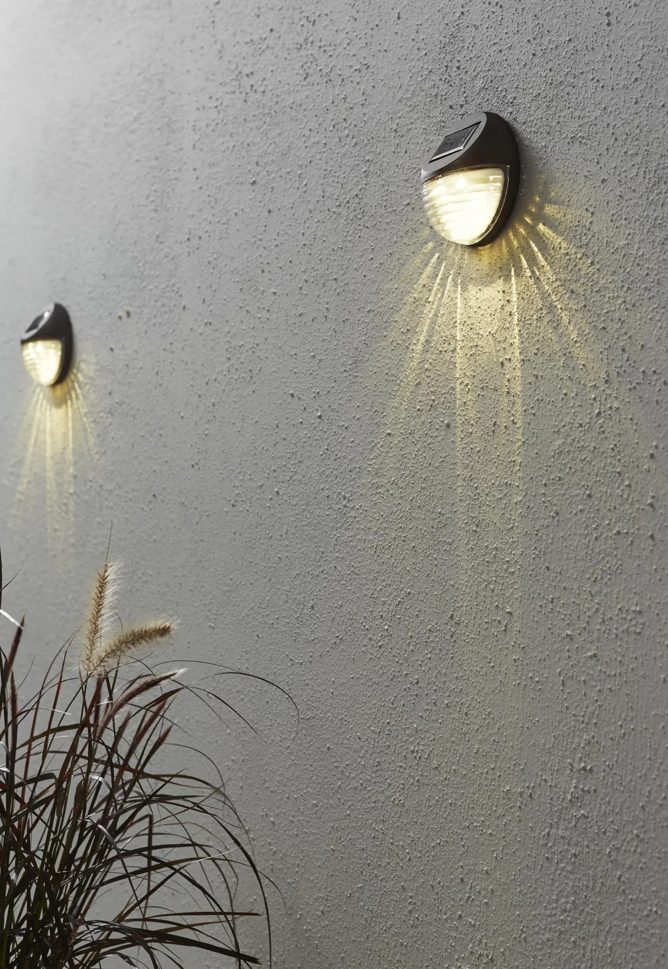 LED Solar Wandleuchten "Fency" im 3er Set - 3