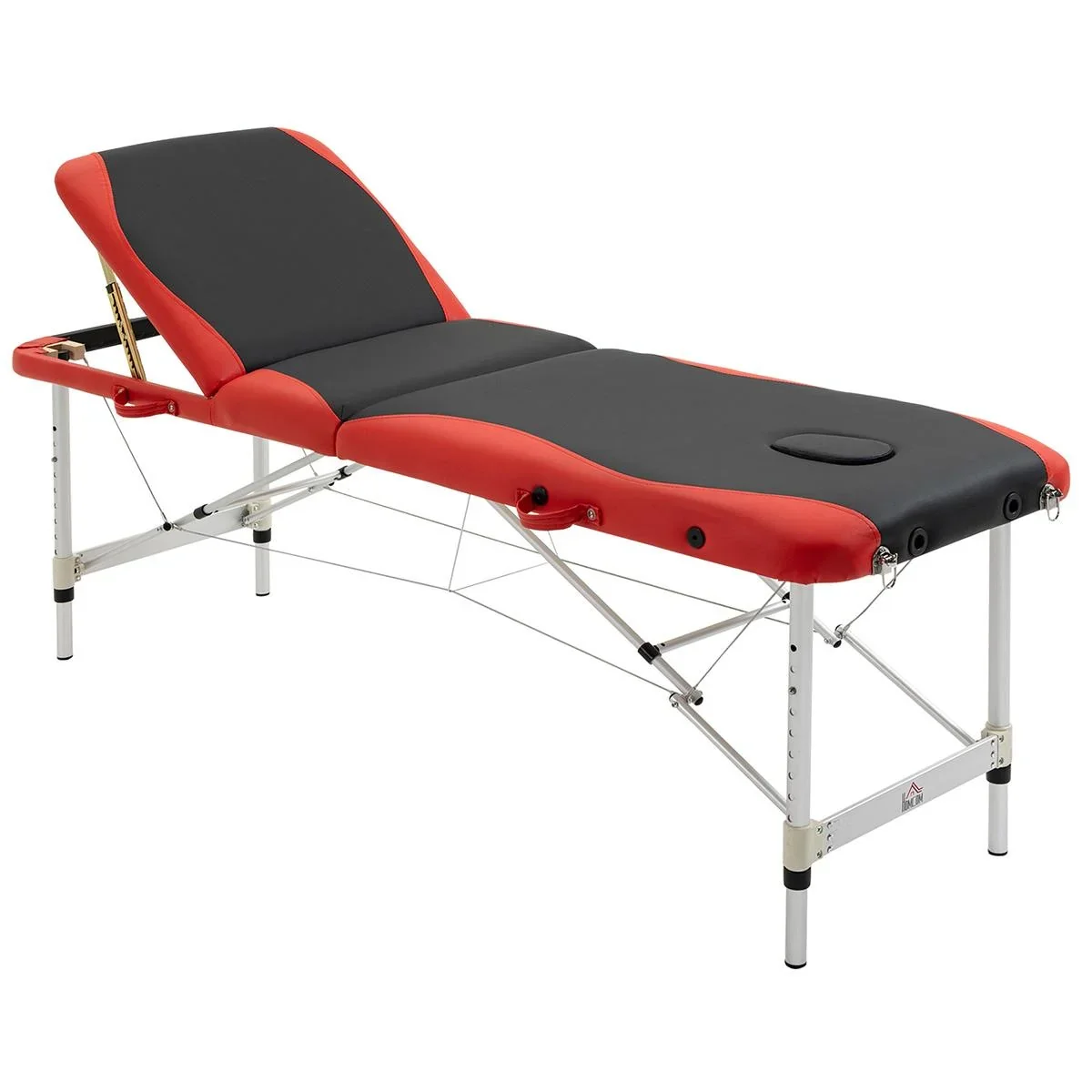 Massageliegen klappbar Kosmetikliegen höhenverstellbarer Massagetisch mit Kopfstütze Massagebett Aluminium Schaumstoff K - 1