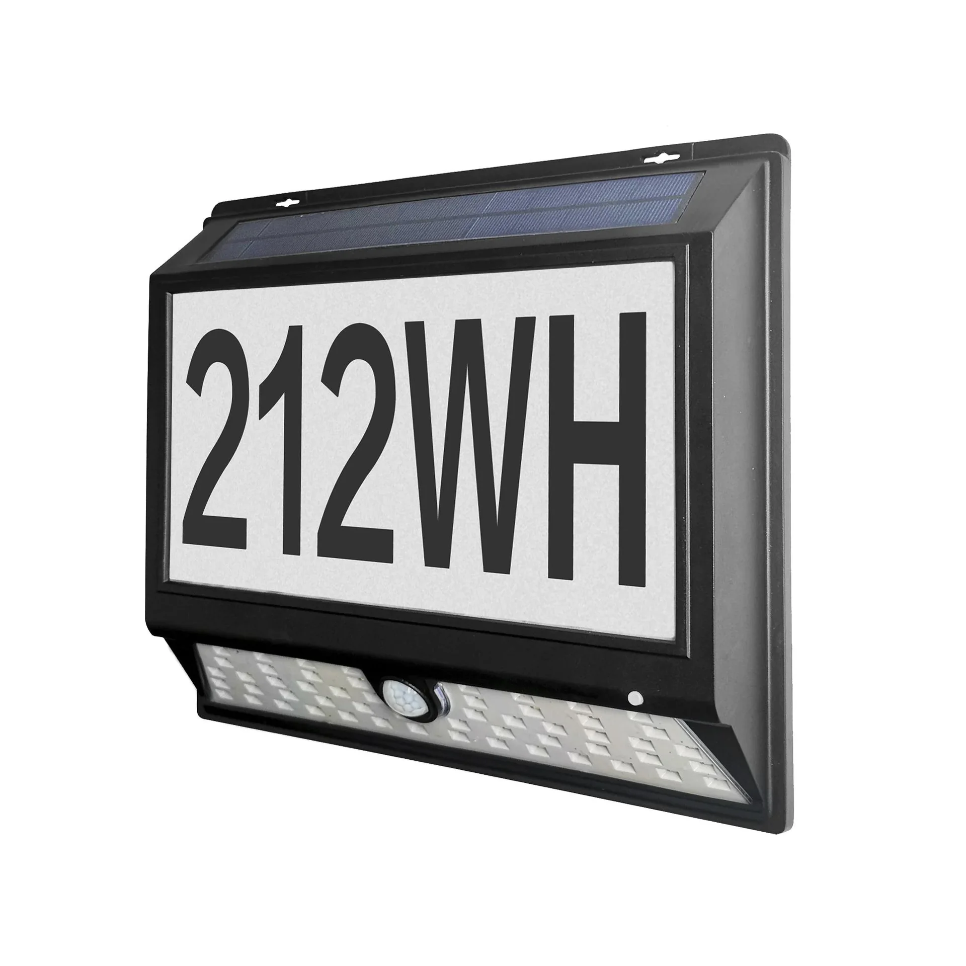 LED Solar Hausnummer- und Wandlicht mit Bewegungsmelder - 1