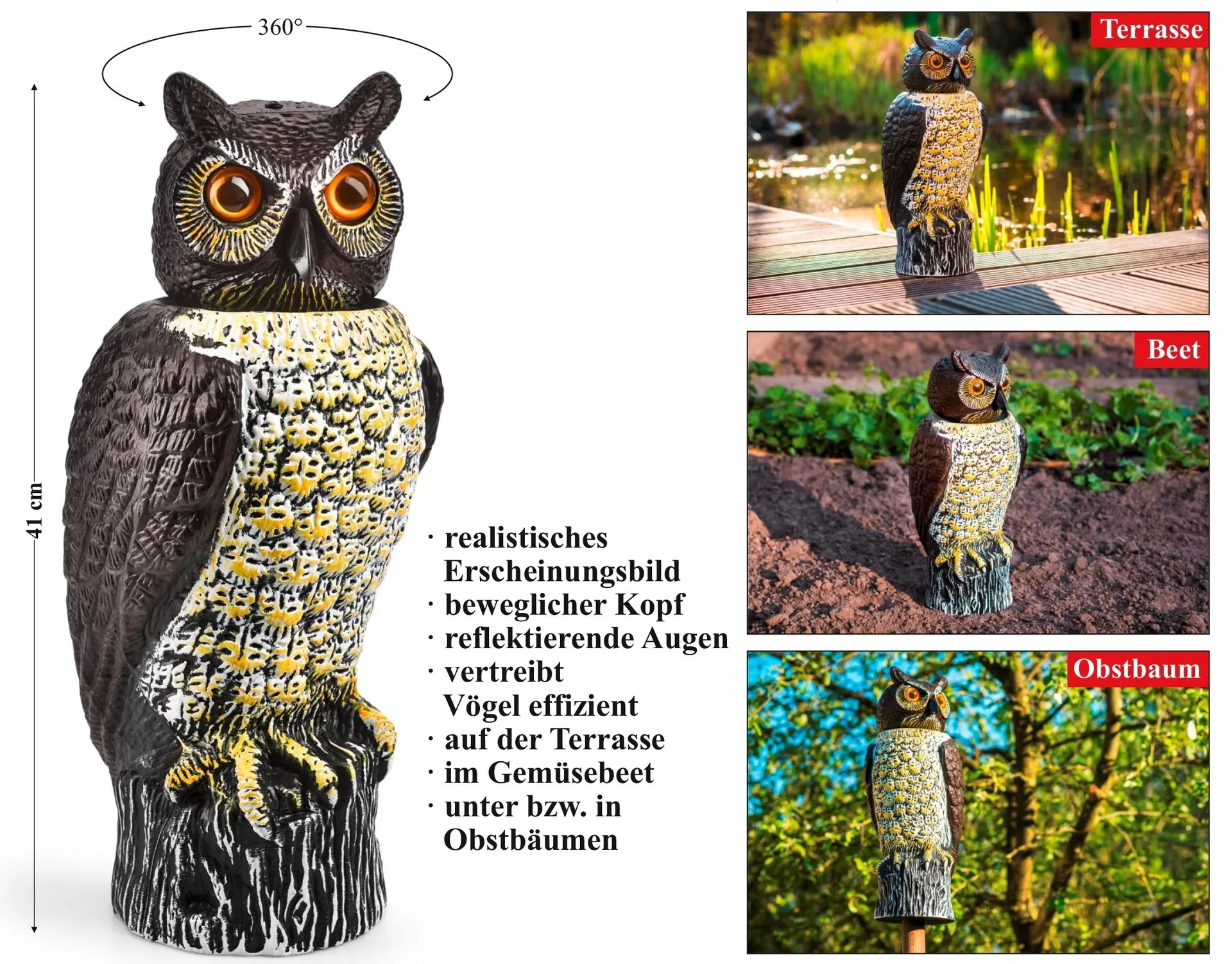 Garteneule Vogelschreck - 2