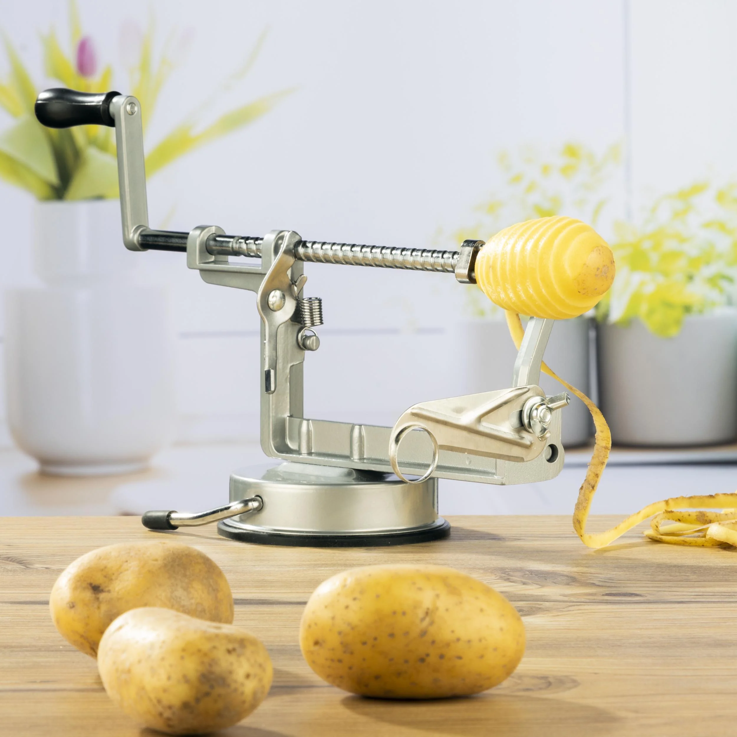 3 in 1 Apfel- und Kartoffelschäler, Aluguss - 1