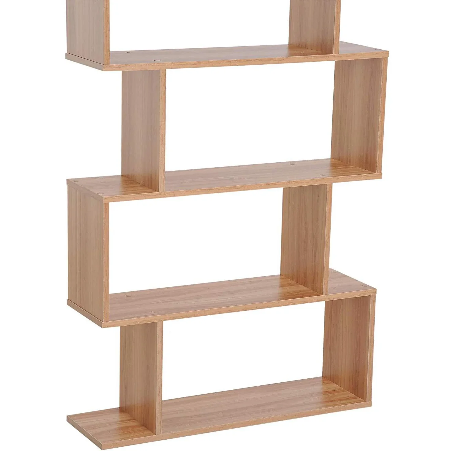 Bücherregal Wandregal Raumteiler mit 6 Fächern Ahorn - 0