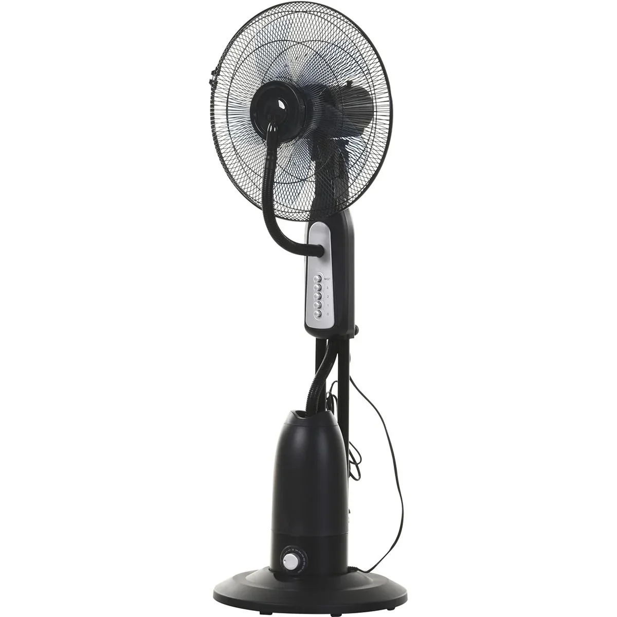 Standventilator mit Wasserzerstäuber schwarz/silber - 2
