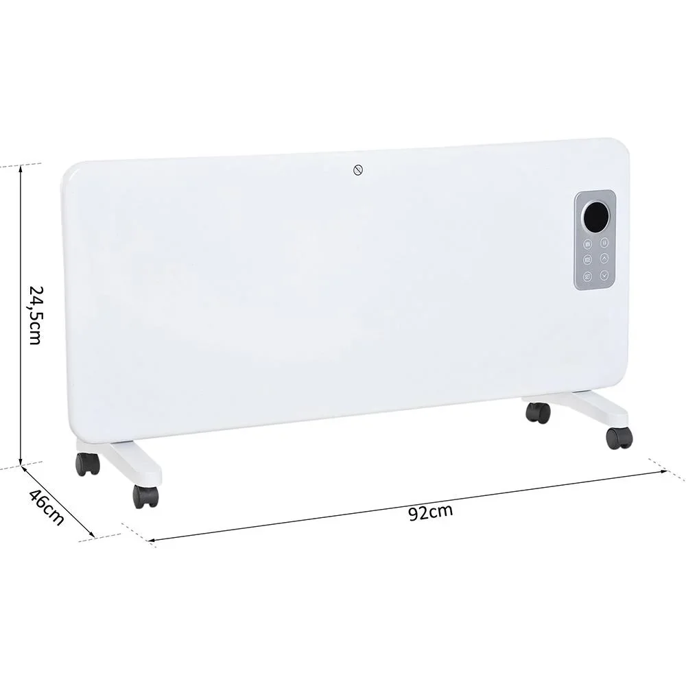 Heizgerät Elektroheizung Timer mit Fernbedienung 1000/2000W Weiß - 5