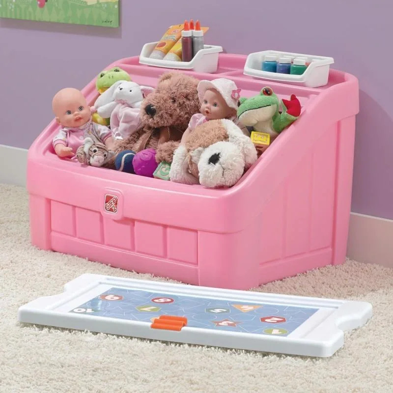 2-In-1 Toy Box & Art-Mitglied (Pink) - 2