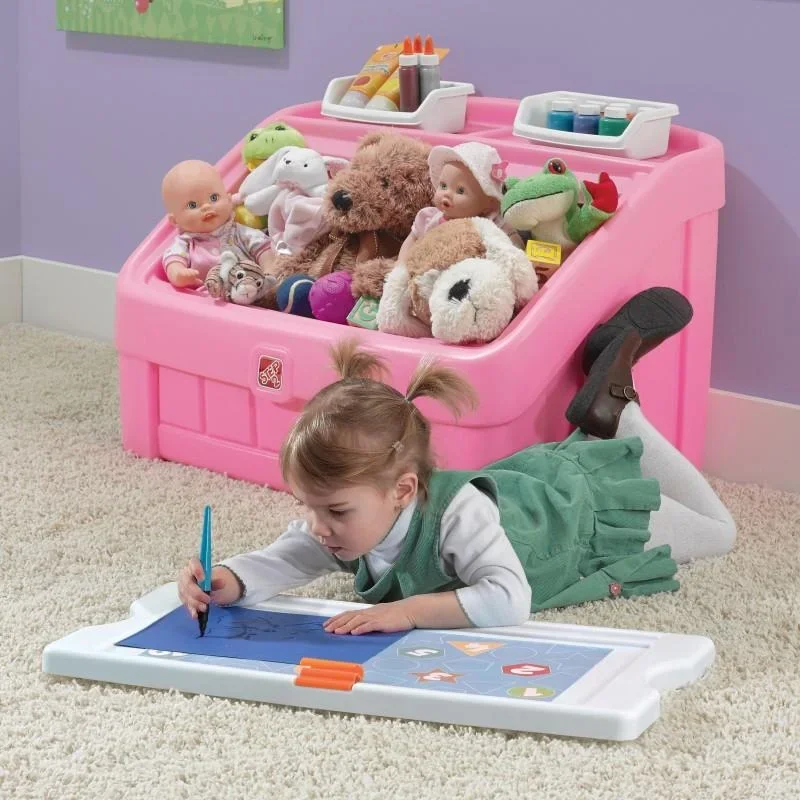 2-In-1 Toy Box & Art-Mitglied (Pink) - 5