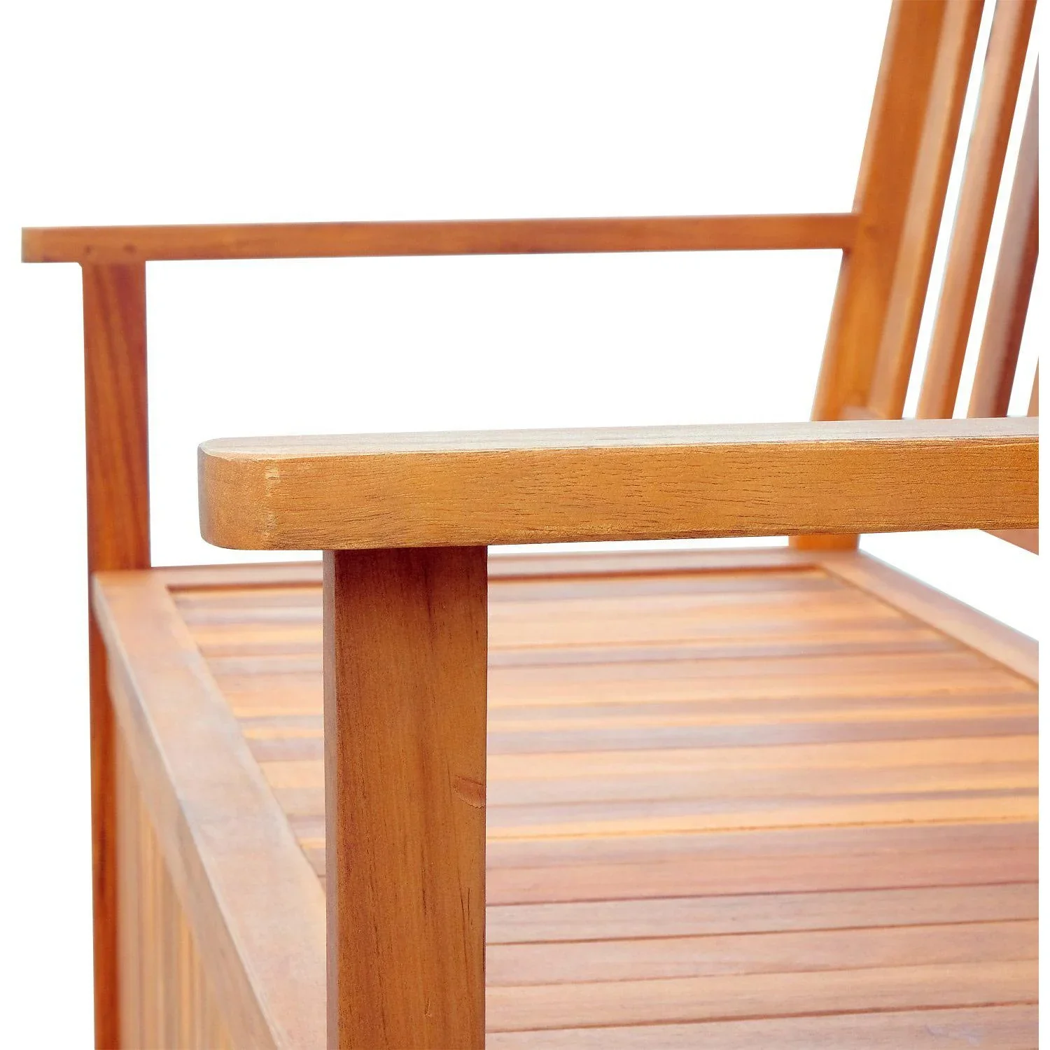 Gartenbank Truhenbank mit Stauraum Holz Natur - 1