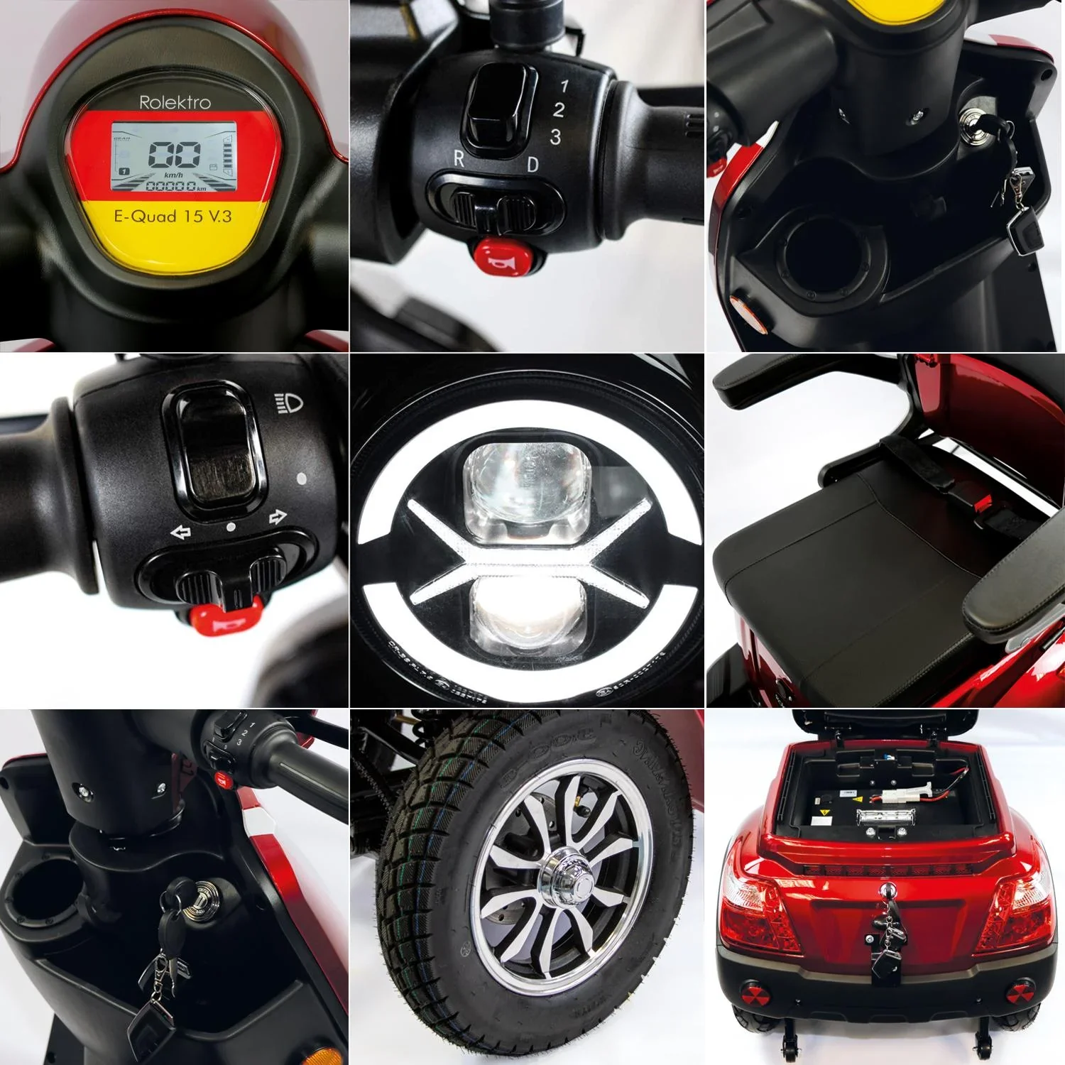 E-Quad 15 V.3 Lithium, 1.000 Watt + Straßenverkehrszulassung - 4