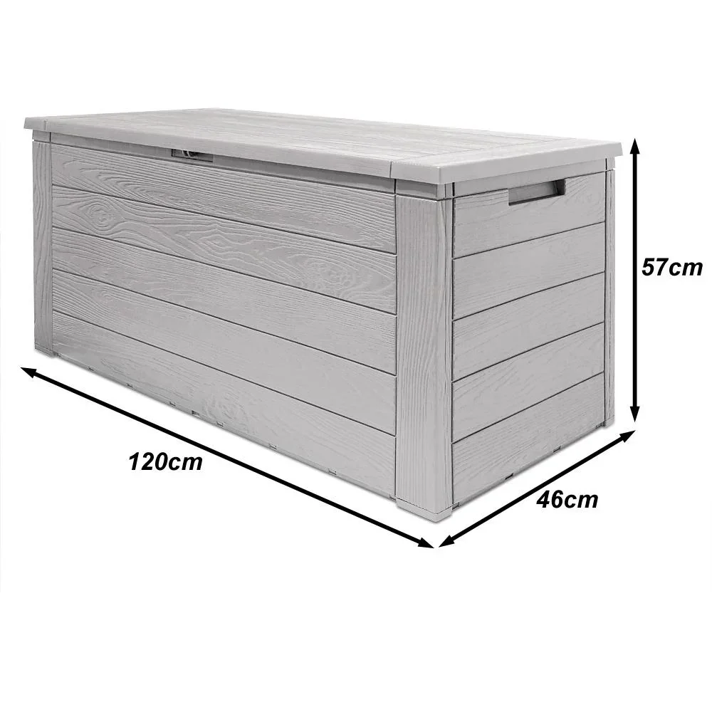 Aufbewahrungsbox / Gartenbox - Grau - 120x46x57cm - 2