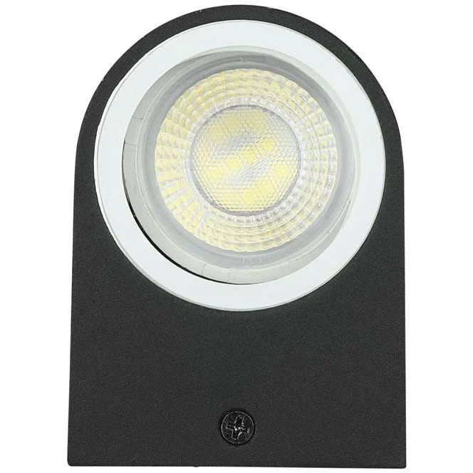 VT-7652RD Außenwandleuchte Up/Down - GU10 - schwarz - IP44 - 7