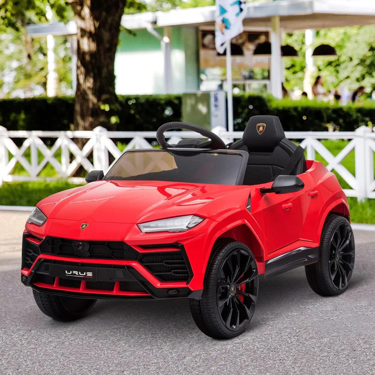 Kinderfahrzeug Elektroauto Sicherheitsgurt Fernbedienung MP3 3 5 Jahre PP Rot 102 x 65,4 x 52,6 cm - 1