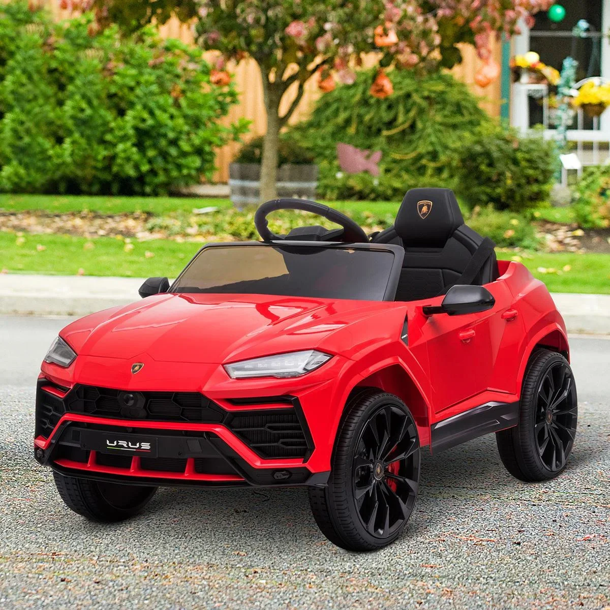 Kinderfahrzeug Elektroauto Sicherheitsgurt Fernbedienung MP3 3 5 Jahre PP Rot 102 x 65,4 x 52,6 cm - 2