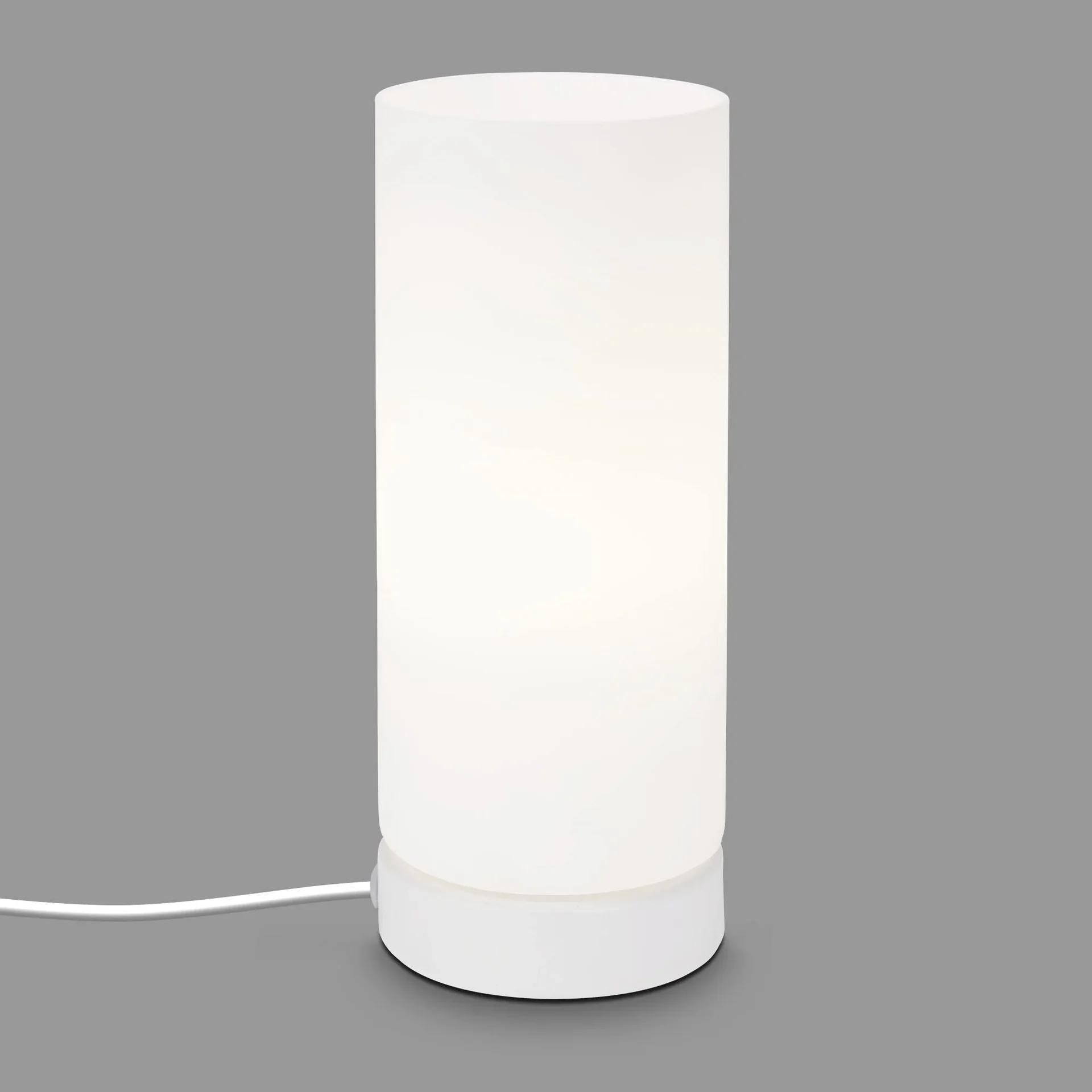 PAIPA Tischleuchte, weiß, opal-Glas, Kabelschalter, E14 Fassung - 4