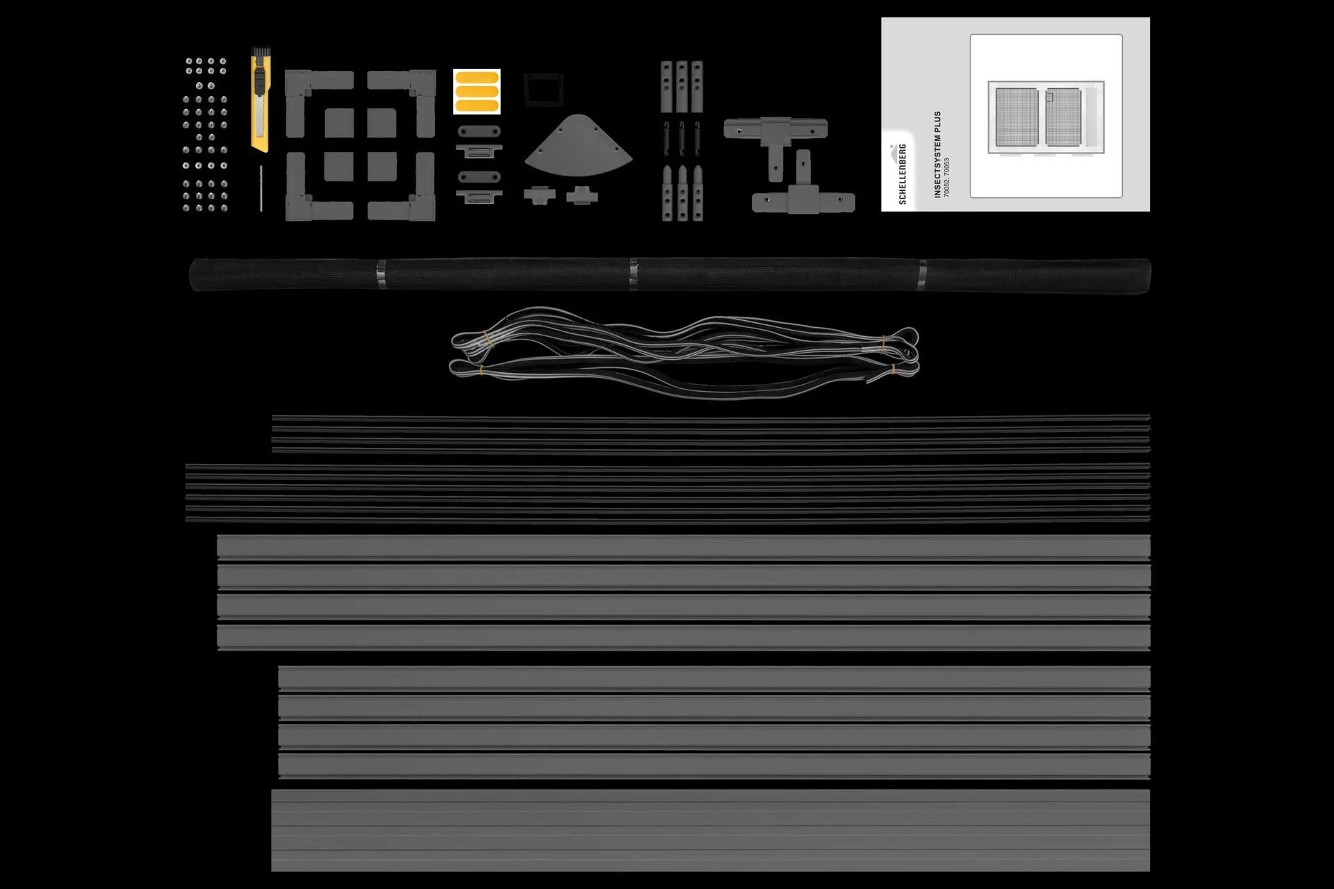 Insektenschutztür PLUS, Farbe anthrazit, 100 x 210 cm - 0
