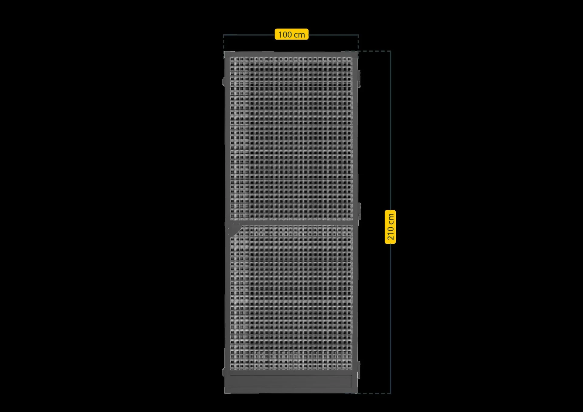 Insektenschutztür PLUS, Farbe anthrazit, 100 x 210 cm - 6