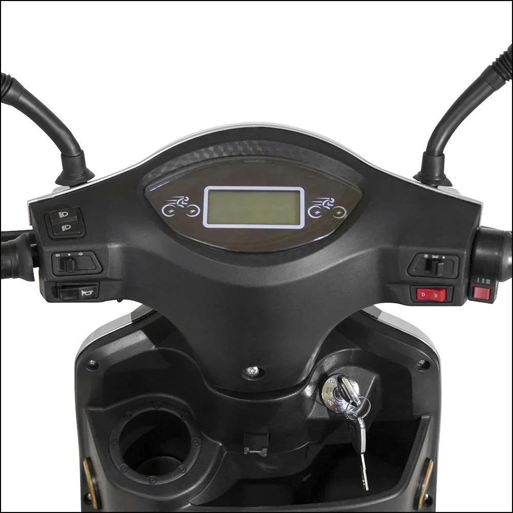 3-Rad E-Mobil Bologna 25 km/h rot inklusive Wind- und Wetterschutz - 6