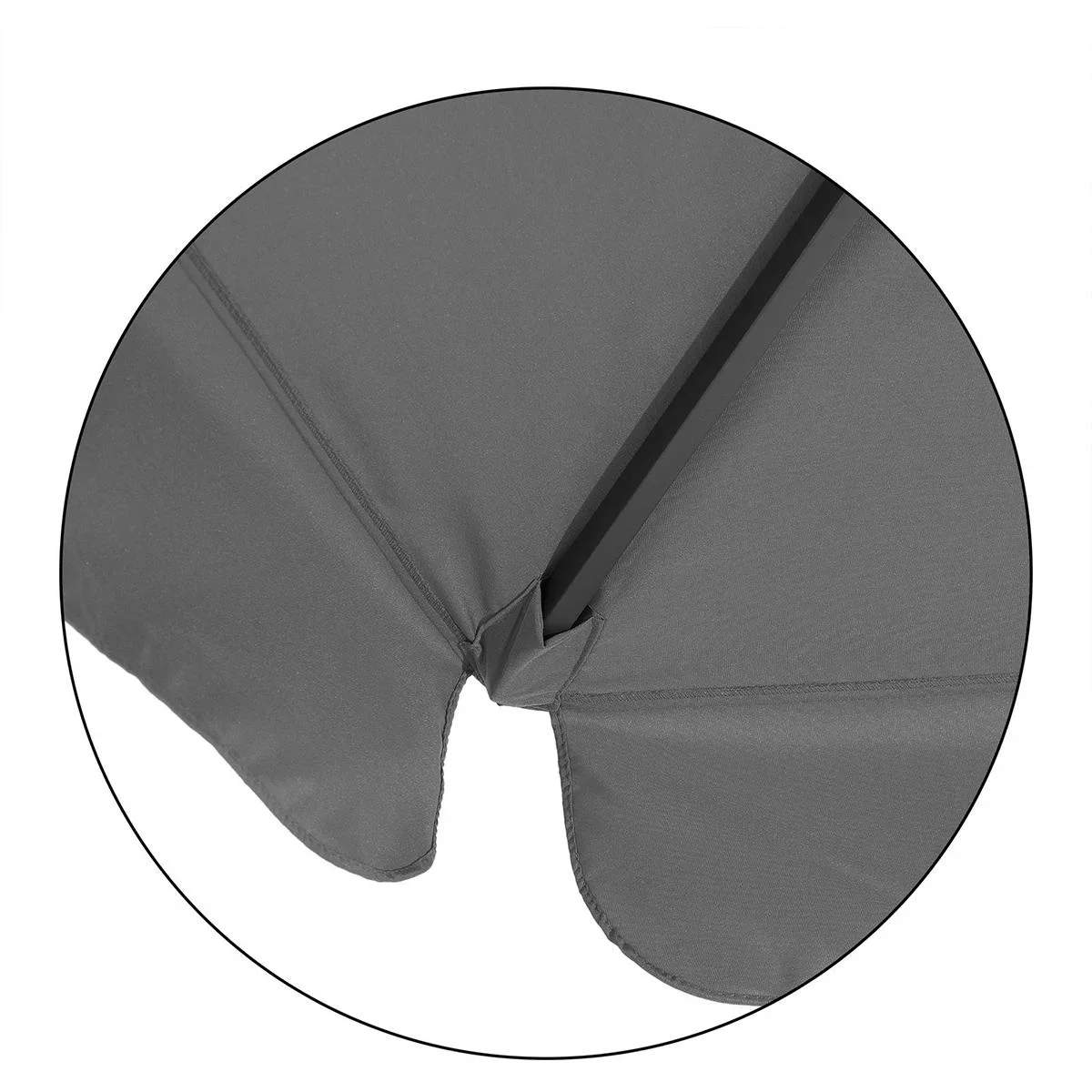 Sonnenschirm - Anthrazit - Ø330 cm - 8