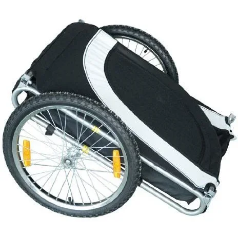 Hundeanhänger Fahrradanhänger Weiß/Schwarz - 0