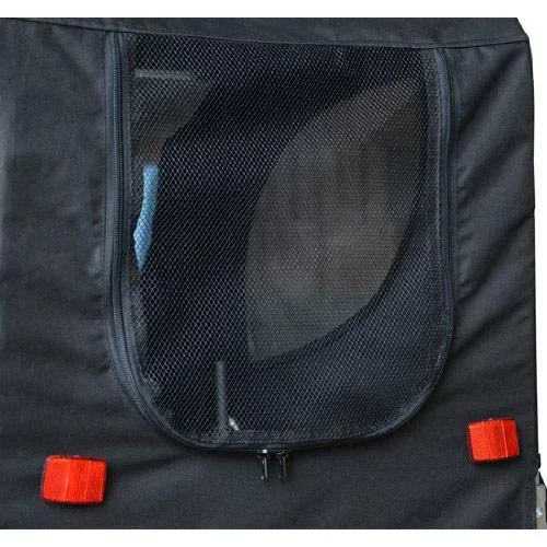 Hundeanhänger Fahrradanhänger Weiß/Schwarz - 1