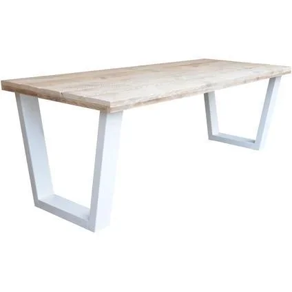 Esstisch New York Gerüstholz - Weiß - 1