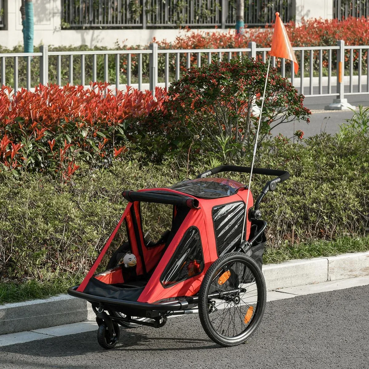 Kinderanhänger 2 in 1 Kinderanhänger Fahrradanhänger - 0