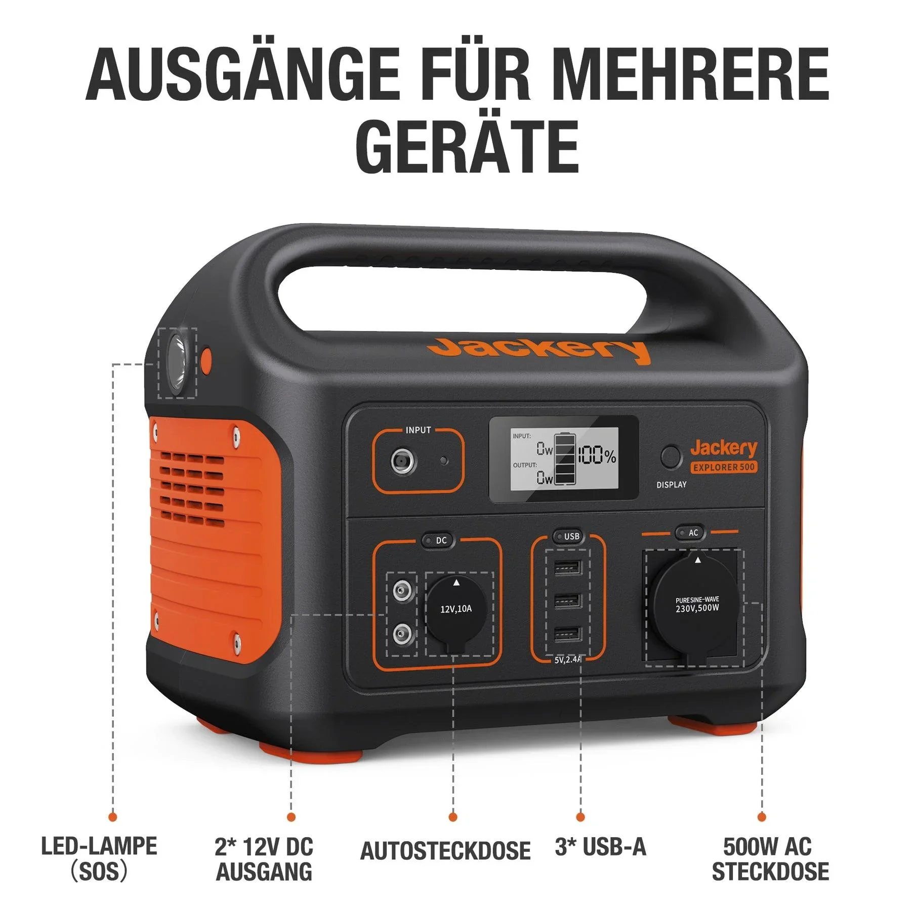 Tragbare Powerstation Explorer 500, 518 Wh - 5