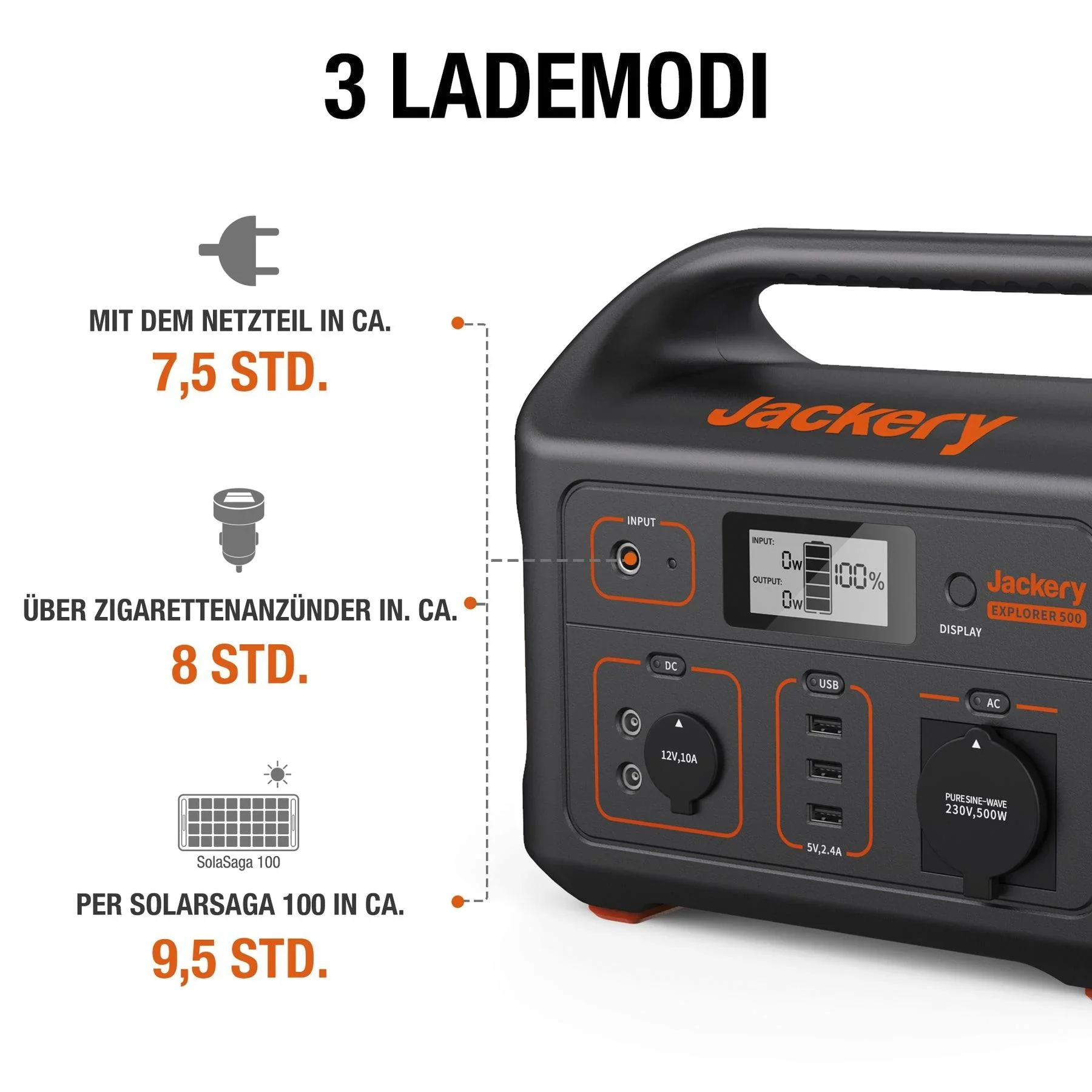 Tragbare Powerstation Explorer 500, 518 Wh - 6