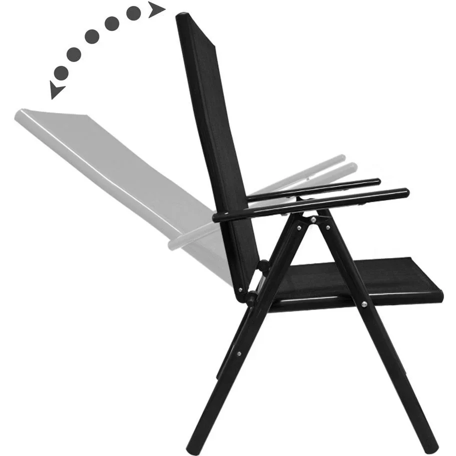 Aluminium-Gartenset Bern 6+1 Mattglas anthrazit - Set - 2