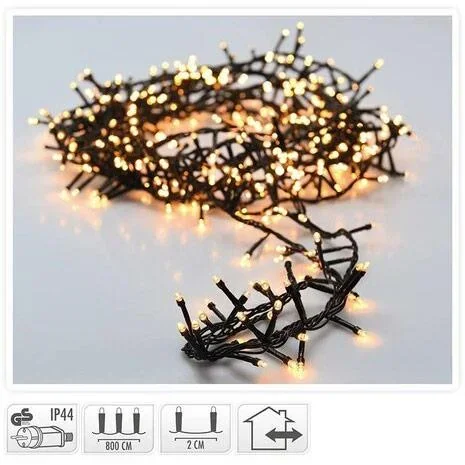 Weihnachtsbeleuchtung Snakelight 400LED - 8 Meter - Warmweiß - Innen und Außen - 1