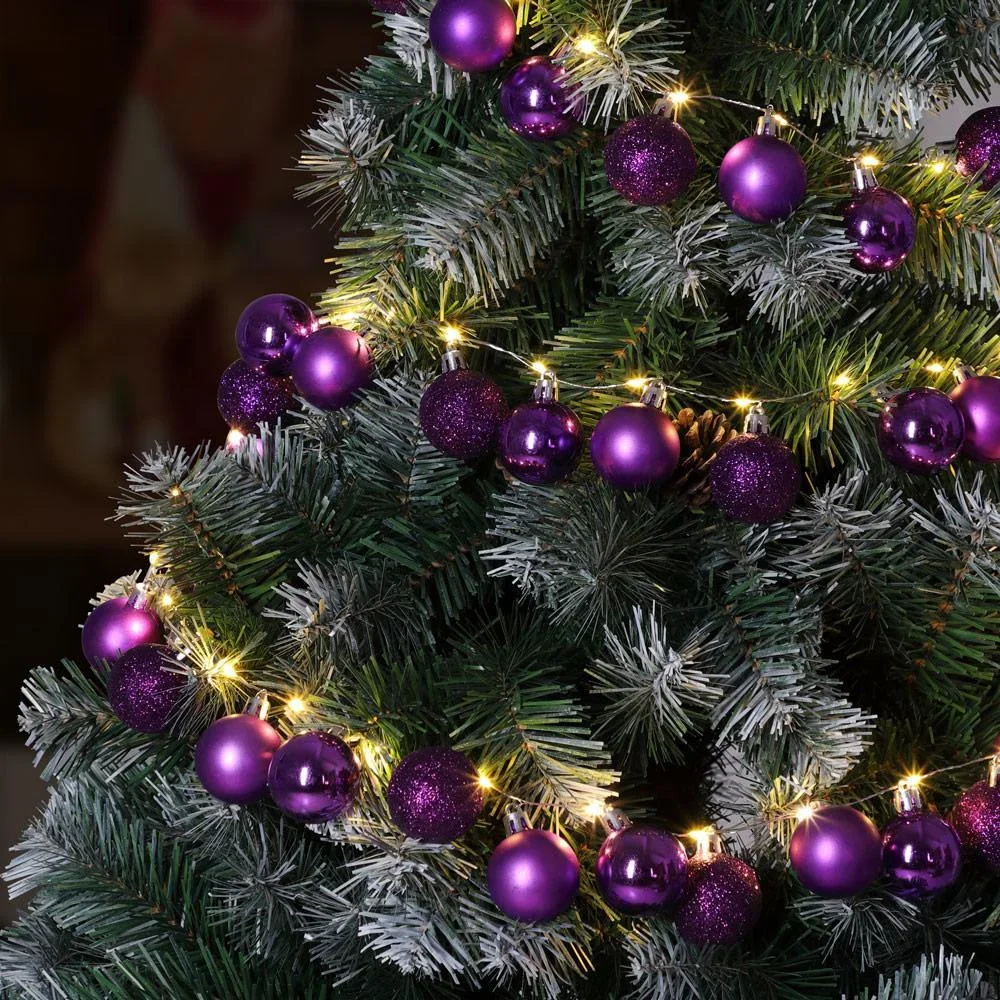 Weihnachtsbeleuchtung 40-LED - Lila - 2m - 1