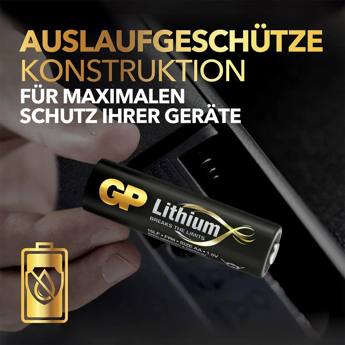 Lithium Primary Mignon (AA) Batterien - 4 Stück - 8