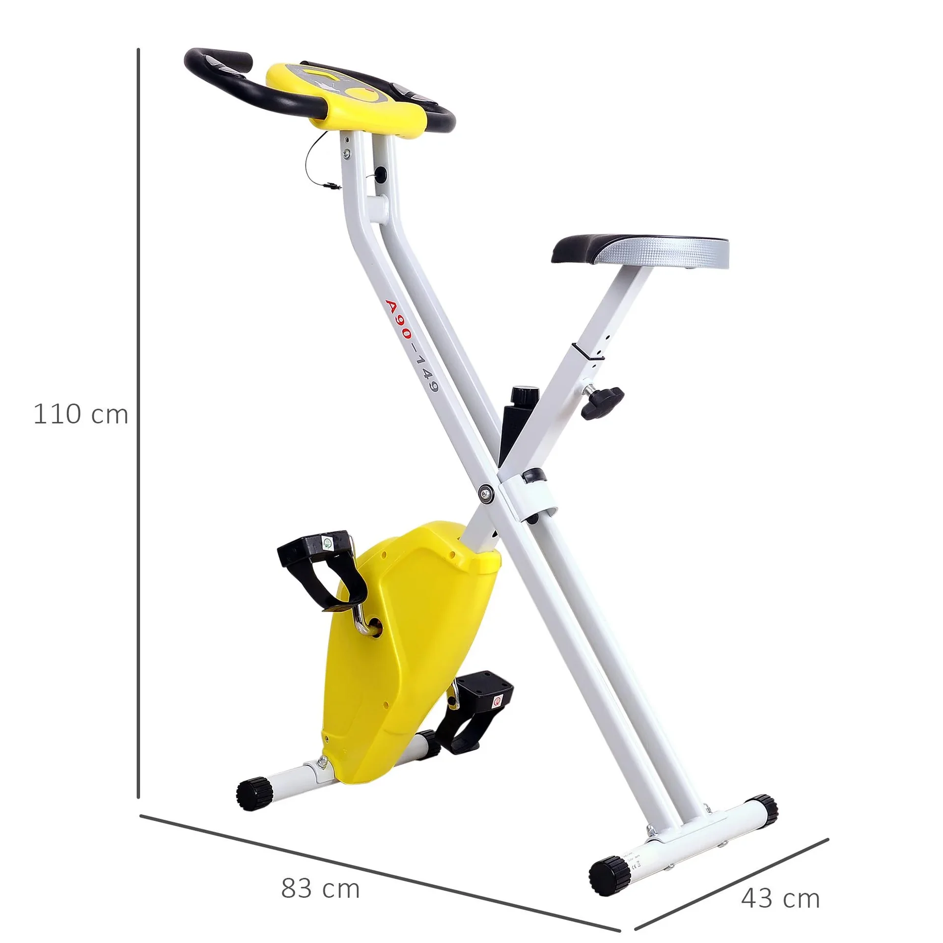 Heimtrainer mit LCD-Monitor, gelb - 1