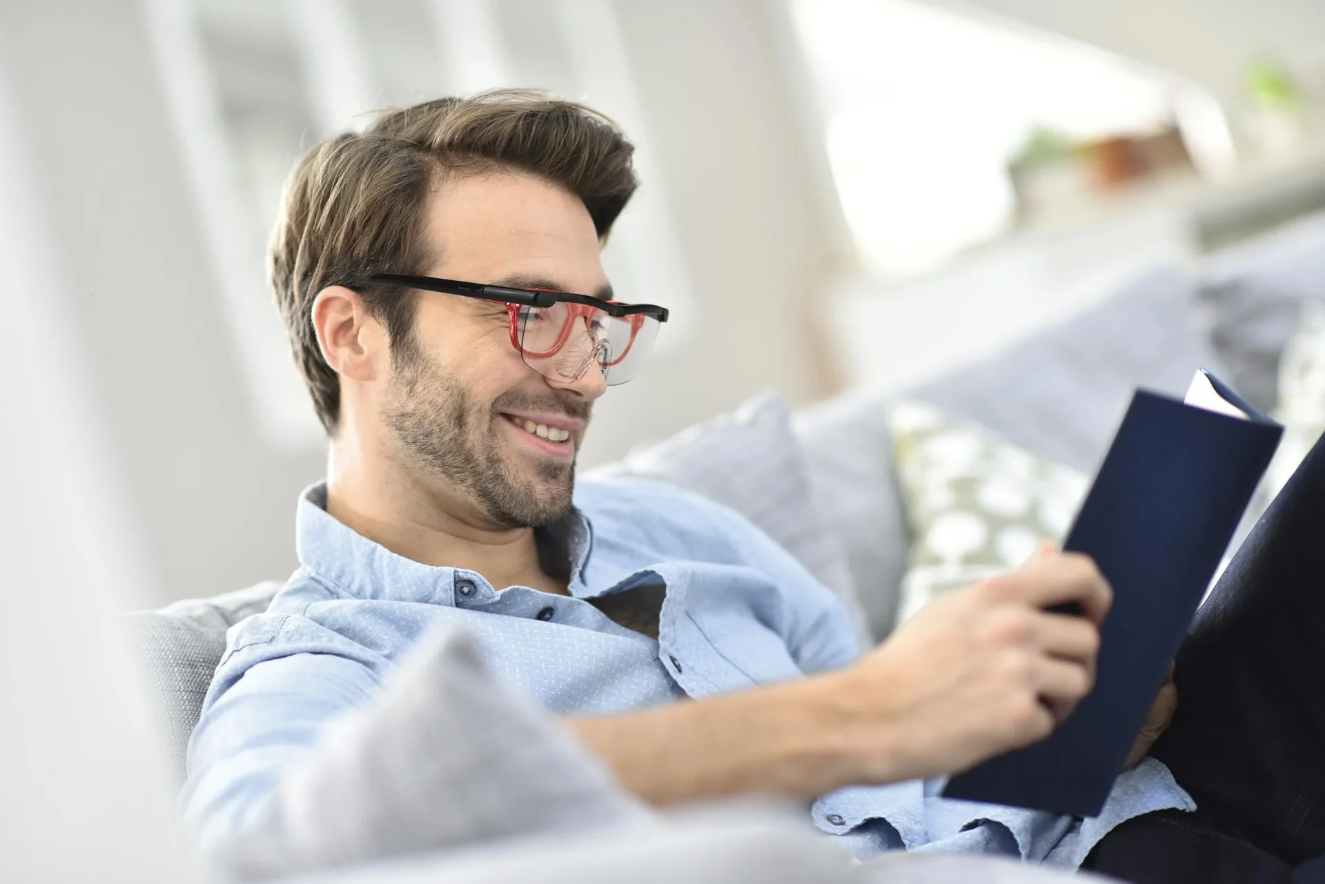 Vergrößerungs-Brille, Lupen-Brille, Schwarz - 2